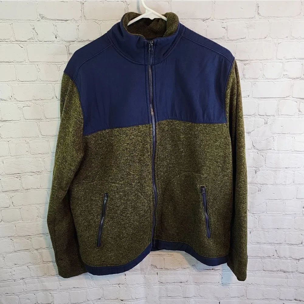 Men's Goodfellow zip up sweater, size Large